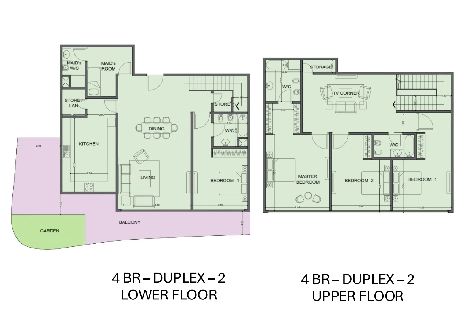 4 bedrooms floor plan