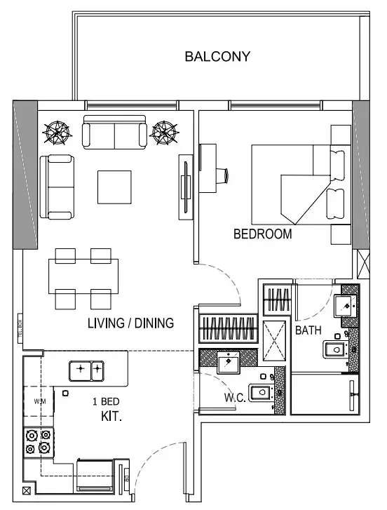 1BR Layout