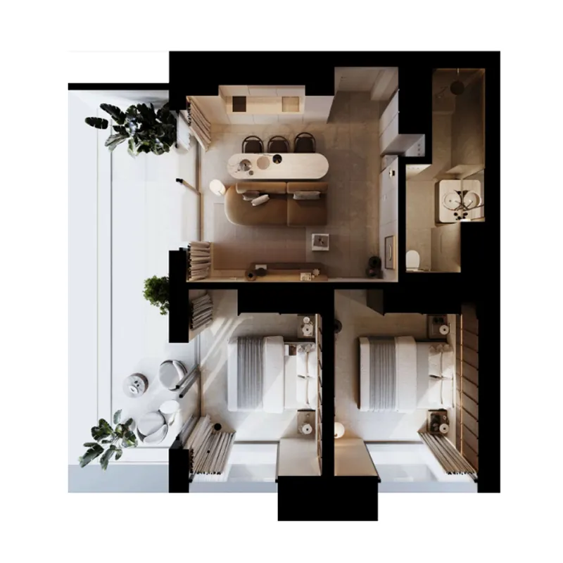 2BR Layout
