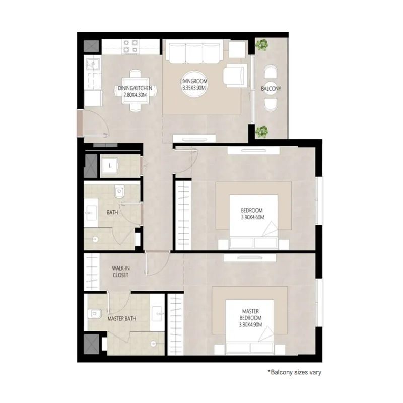 2BR Layout