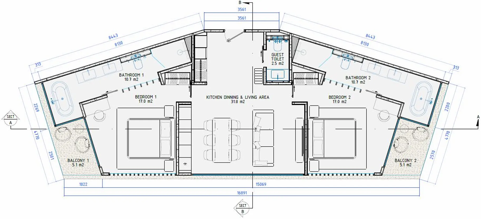 2BR Layout