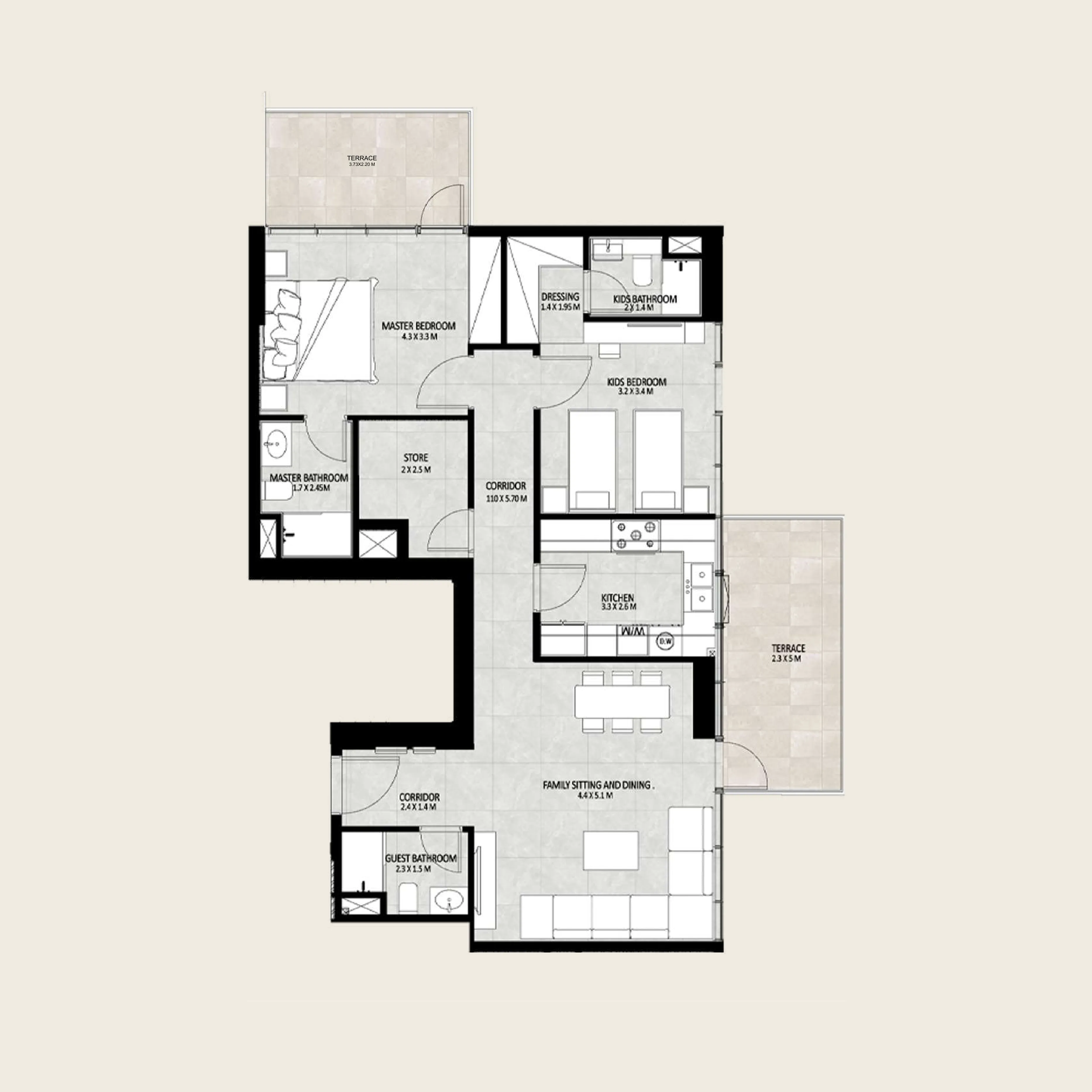 2BR Layout