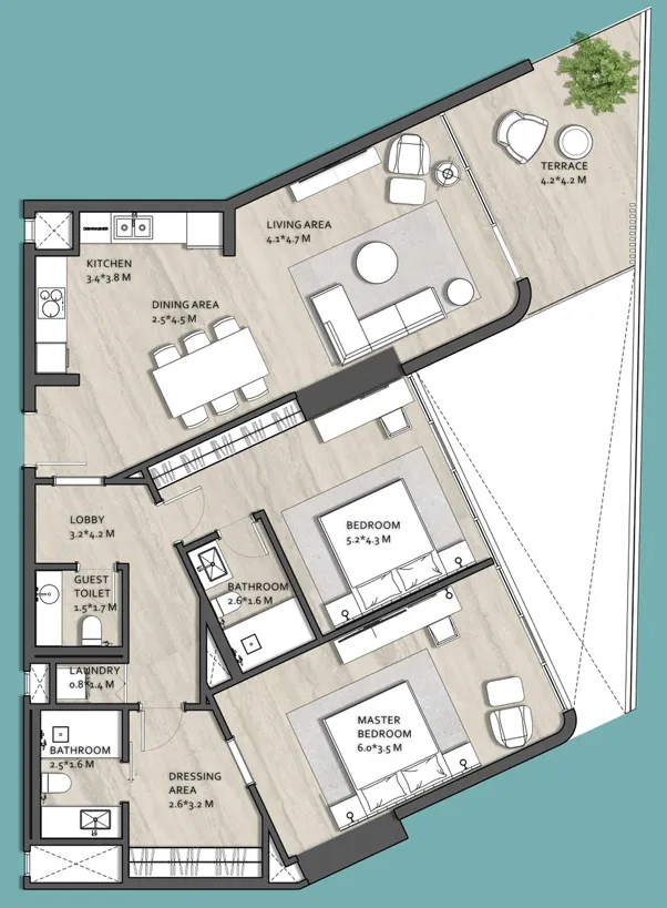 2BR Layout