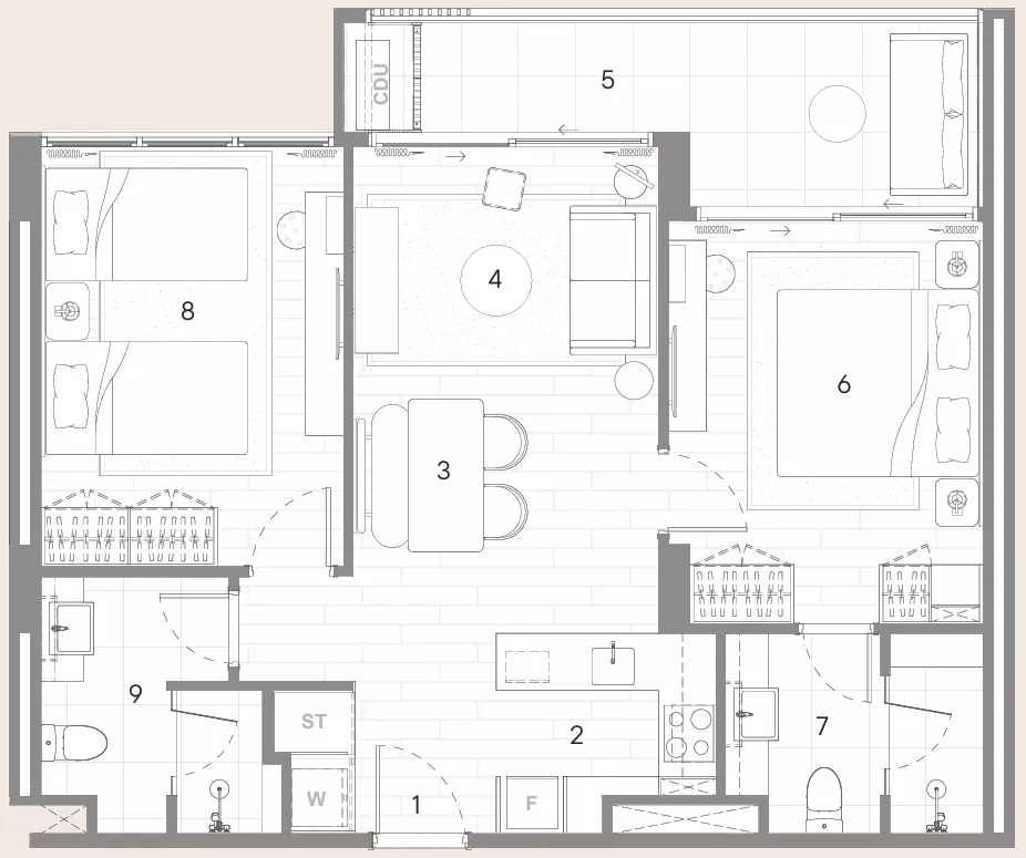 2BR Layout
