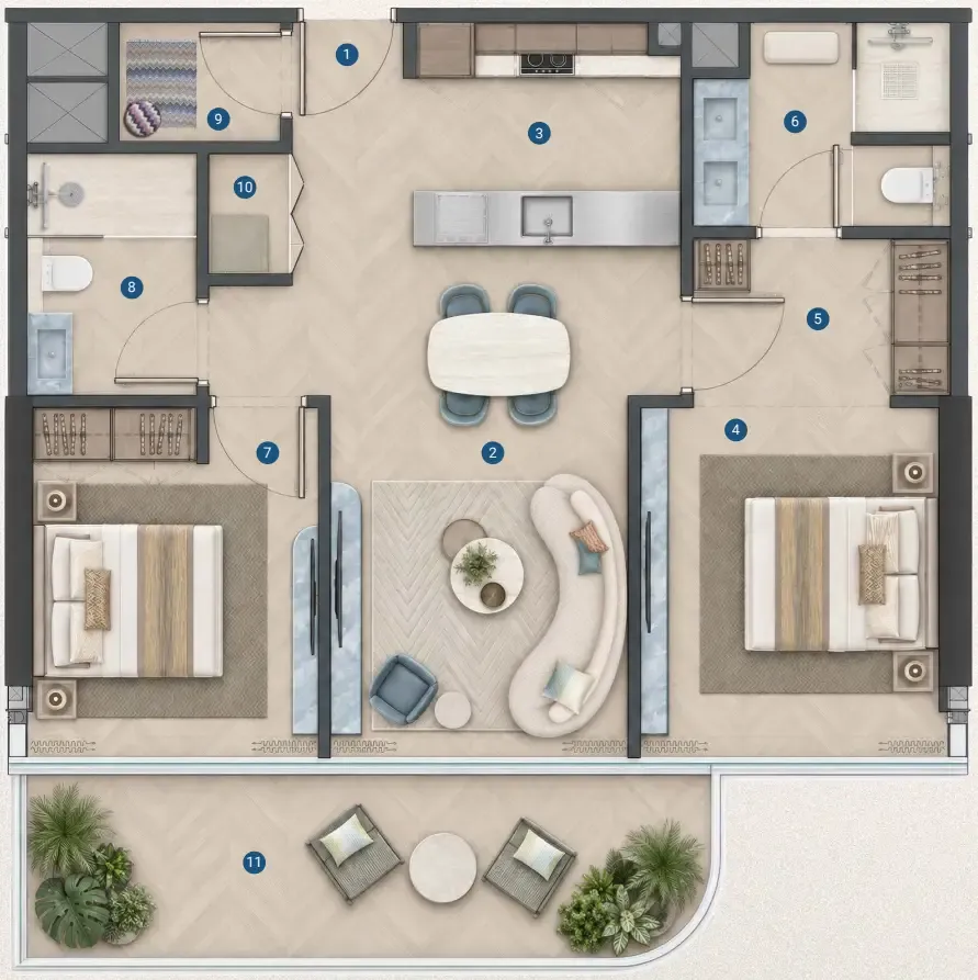 2 Bedroom
