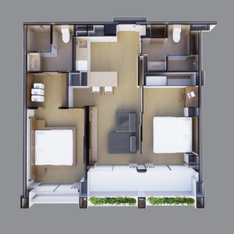 2BR Layout