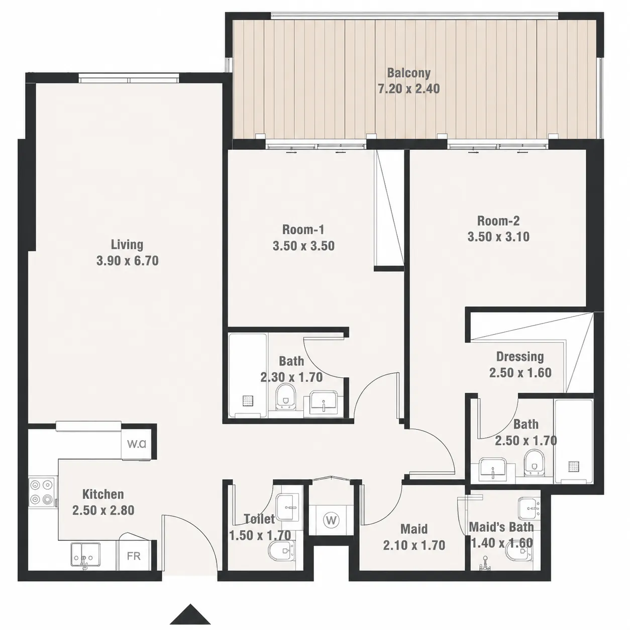 2BR Layout