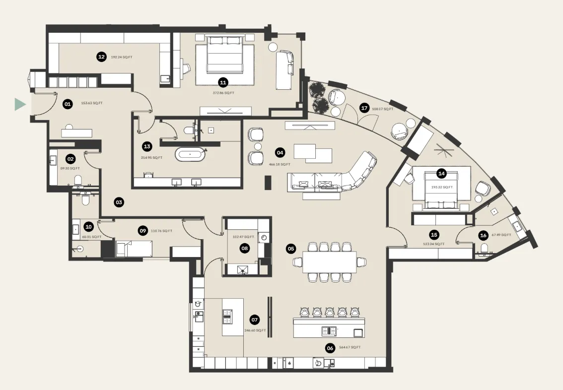 2 bed