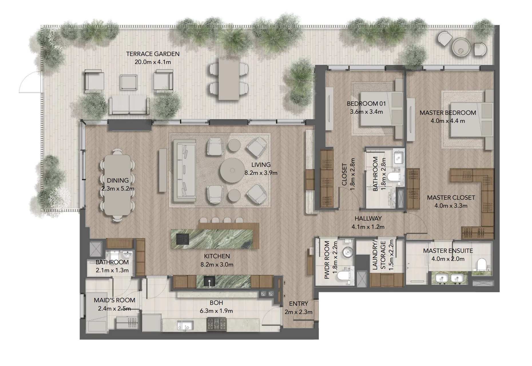 2 bed