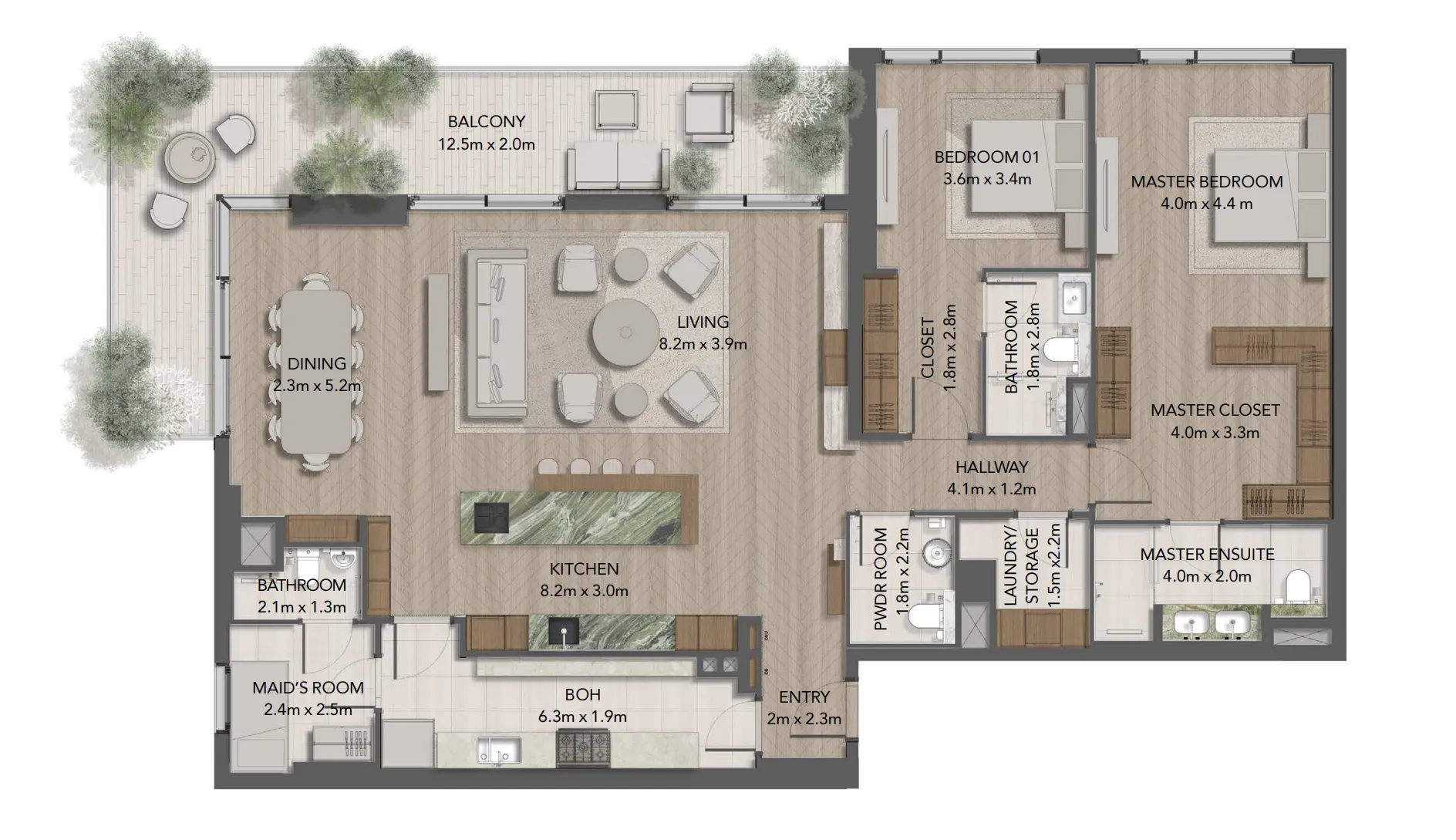 2 bed