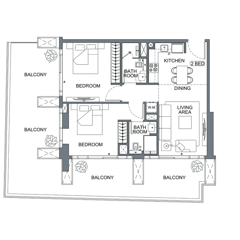 2BR Layout