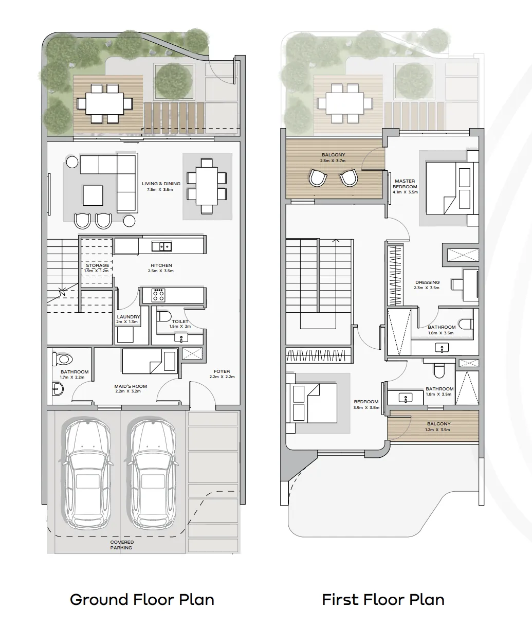2-bedroom home floor plan