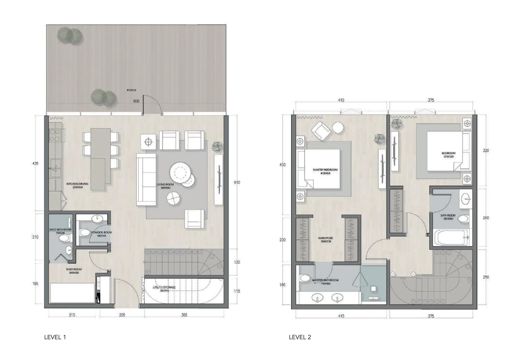 2 bed