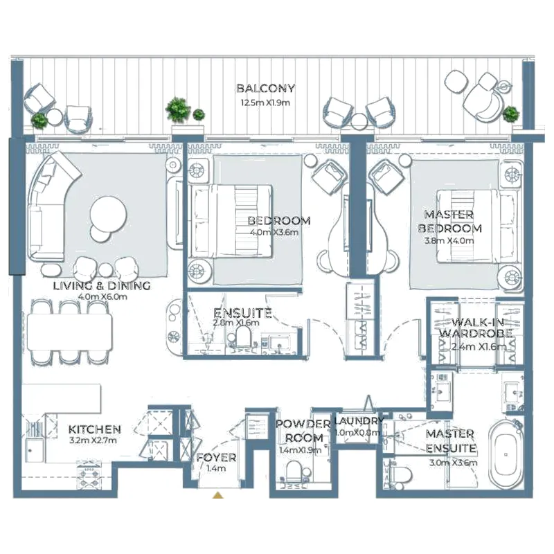 2BR Layout