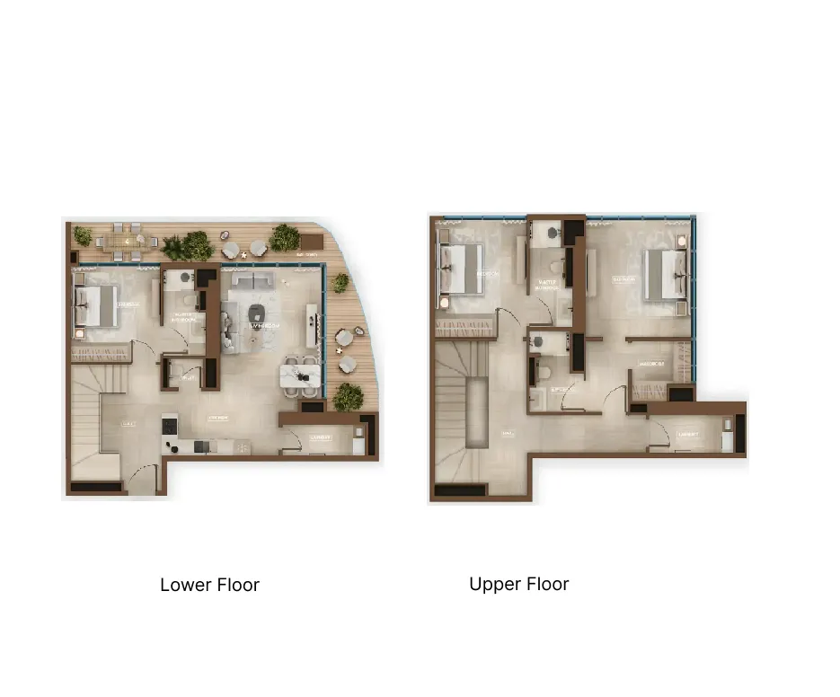 3 bedrooms floor plan