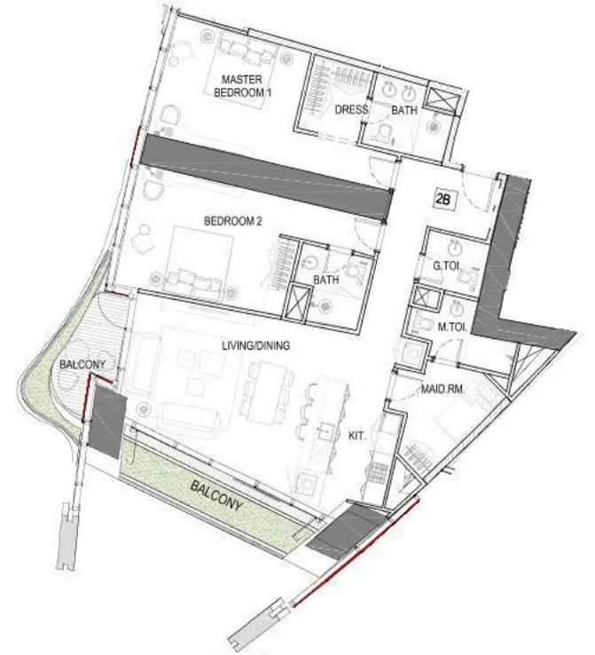 2BR Layout