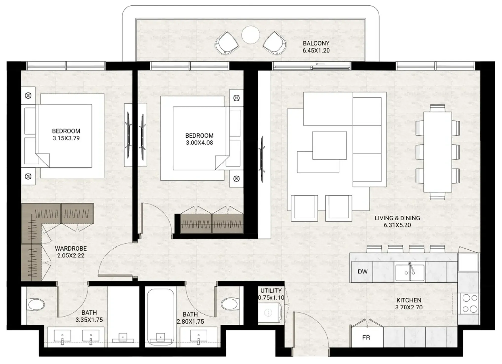 2BR Layout