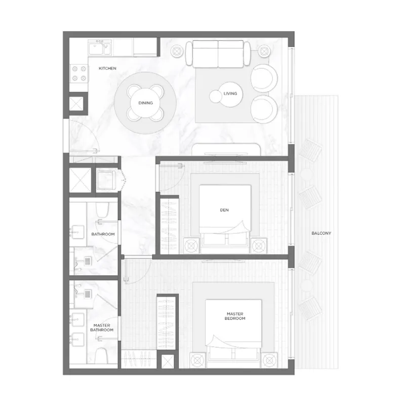 2 bed