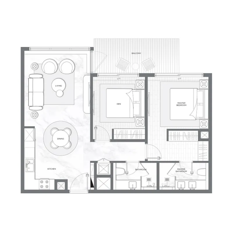 2 bed