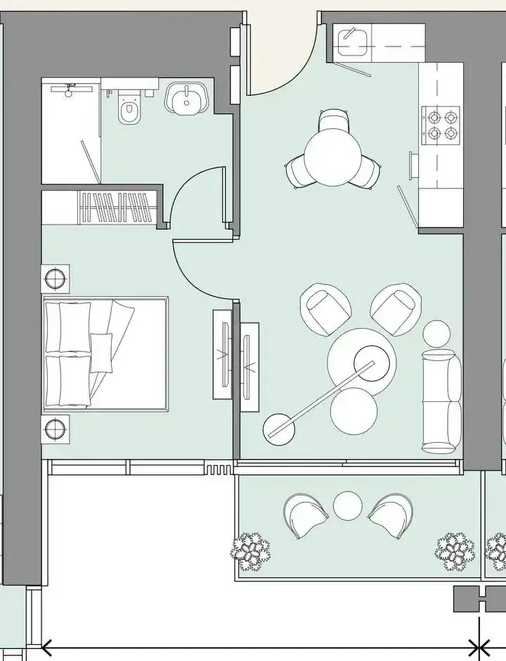 1BR Layout