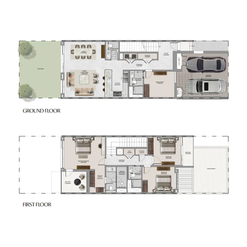 3-bedroom villa floor plan