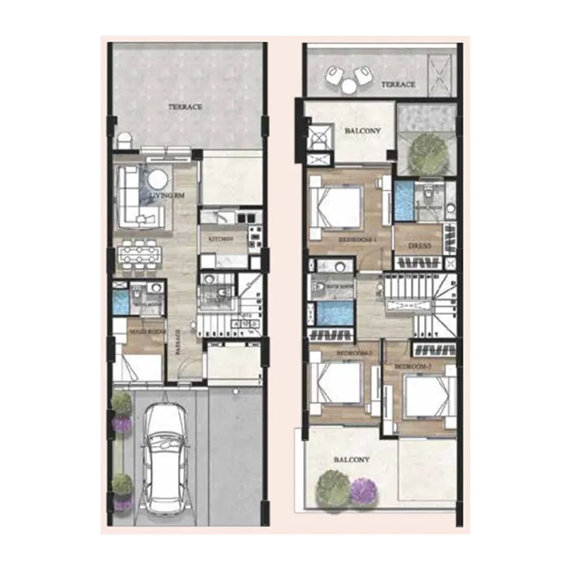 Al Mizan Terva Homes floor plan