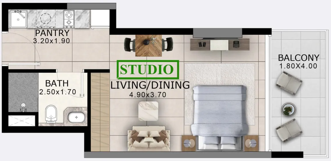 Studio floor plan