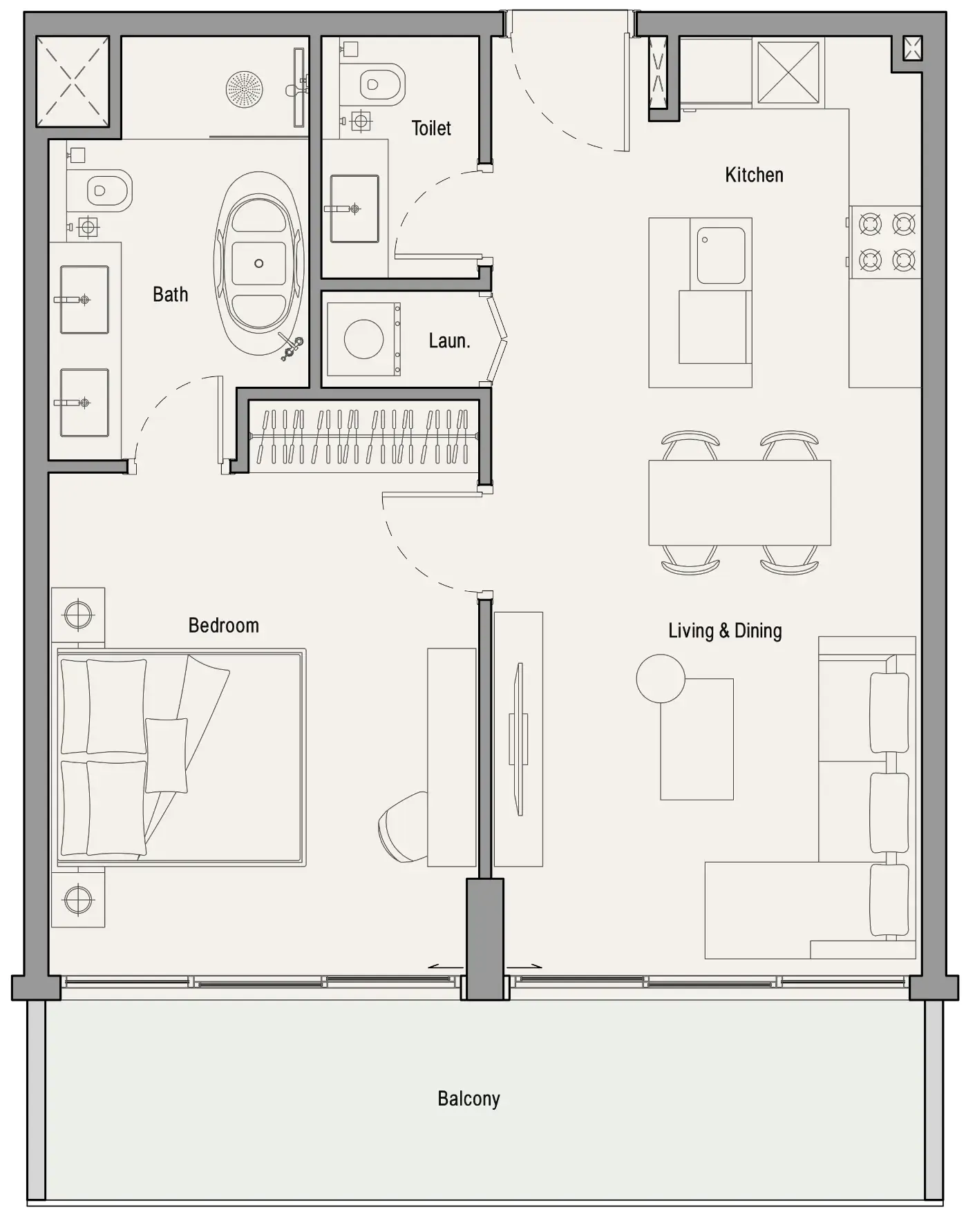 1BR Layout