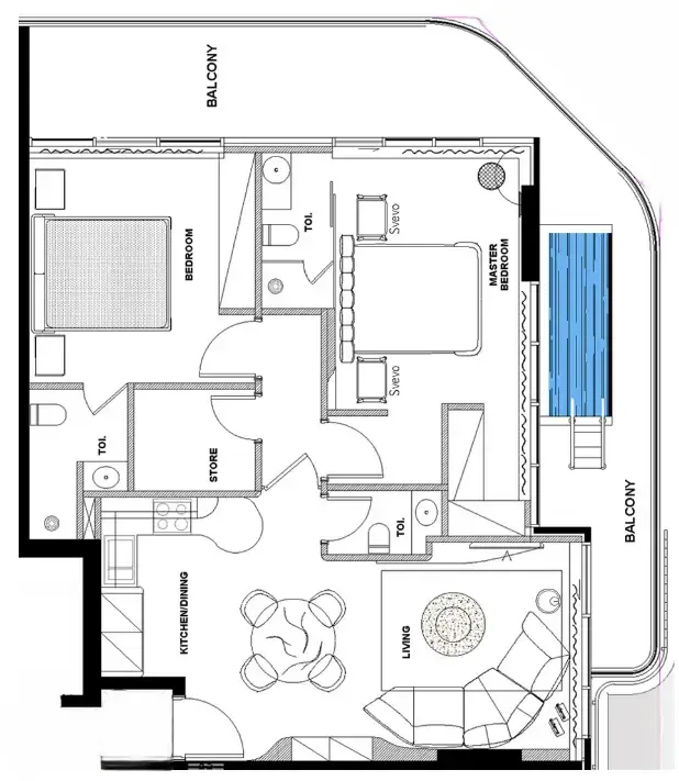 Peace Homes Development Natuzzi Harmoni floor plan