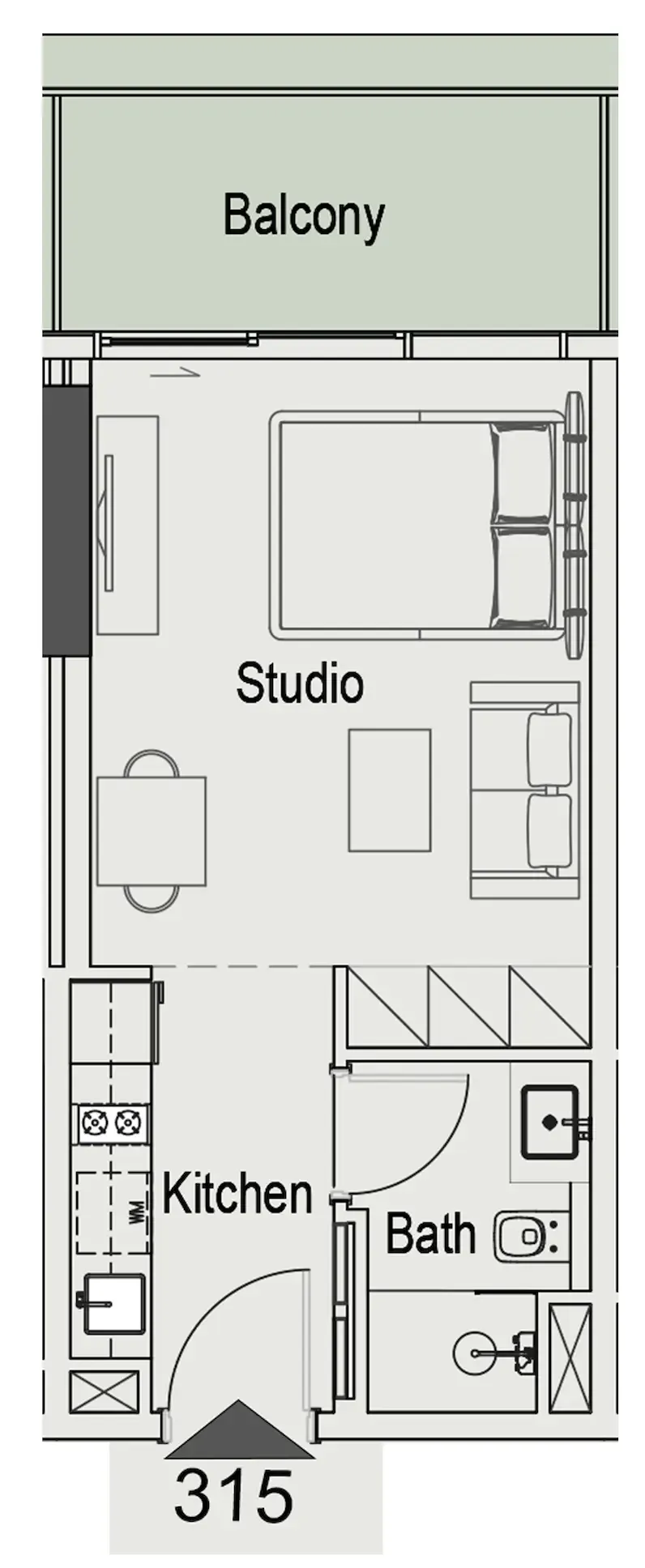 0BR Layout