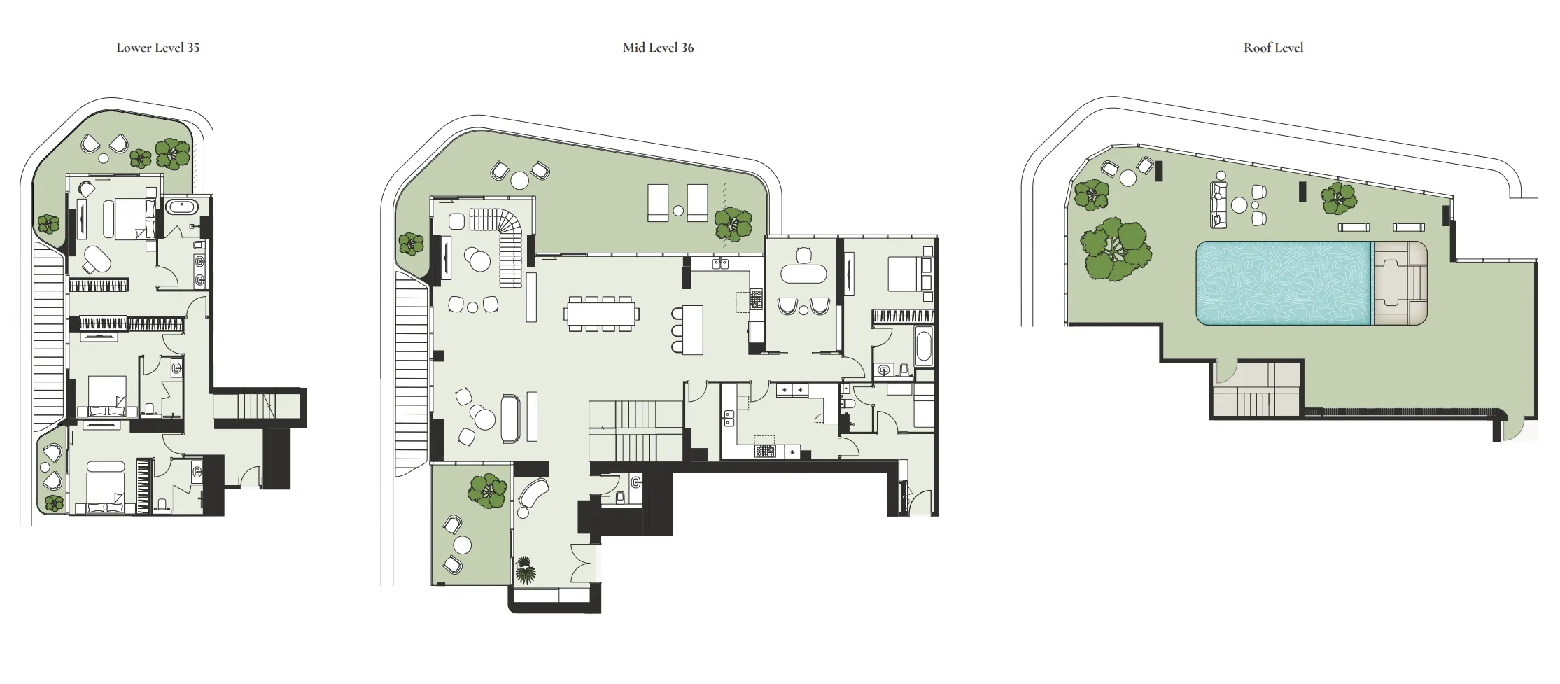 4 bedrooms floor plan