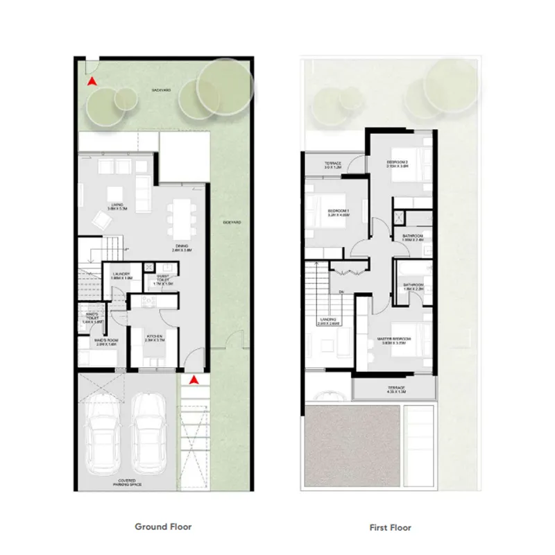 3-bedroom home floor plan