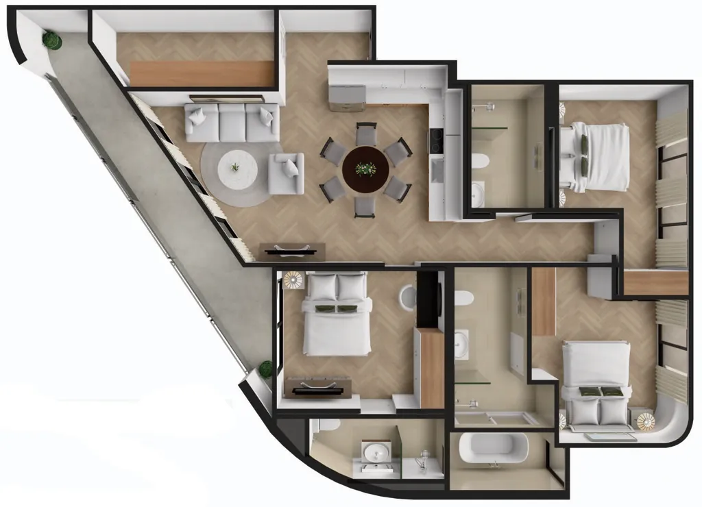 3BR Layout