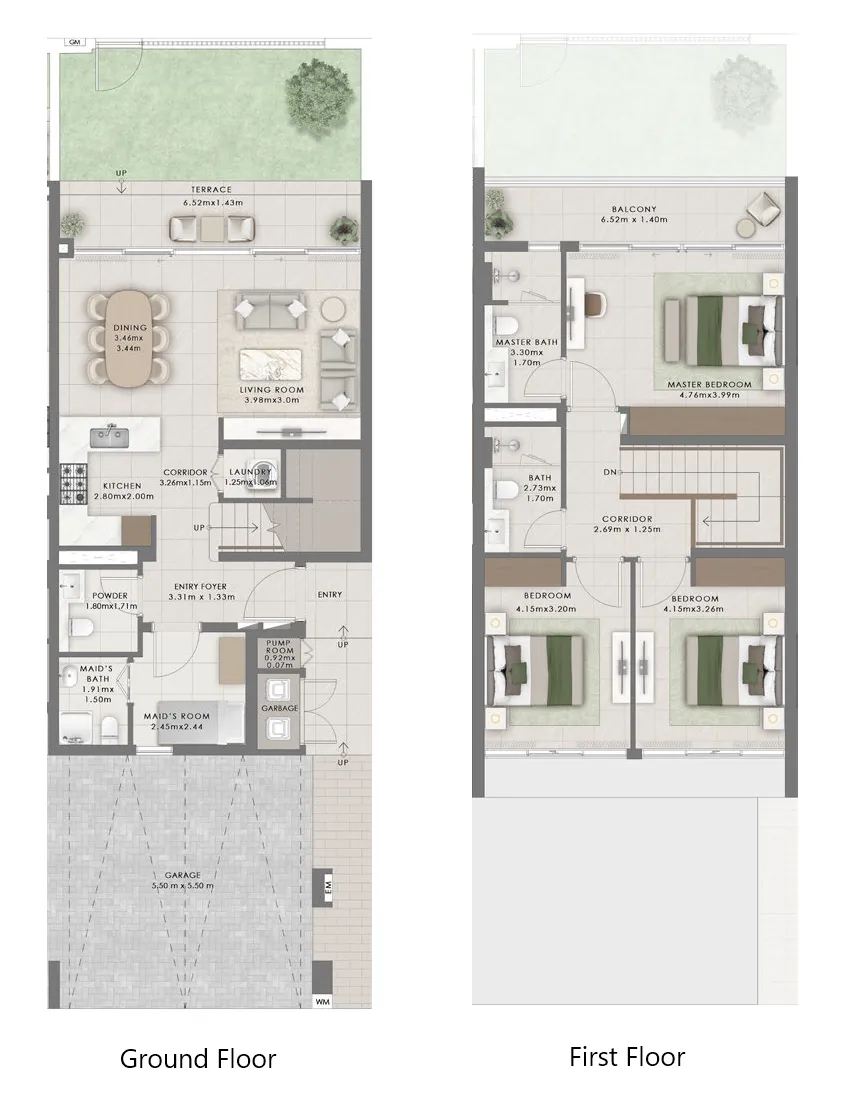 3 bedrooms floor plan