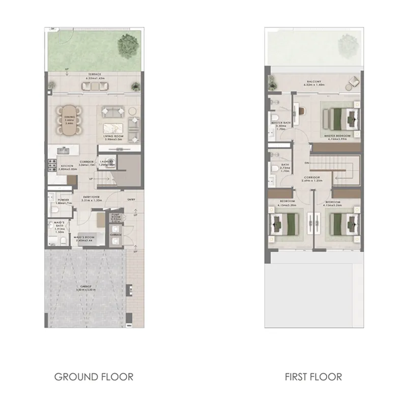 3 bedrooms floor plan