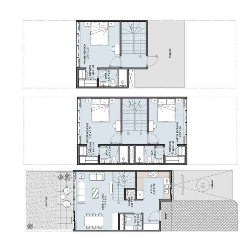 Najd Two — 5 Bedrooms floor plan