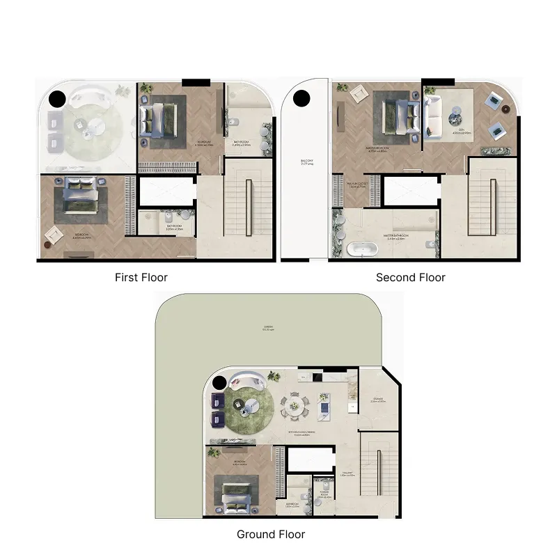 4 bedrooms floor plan