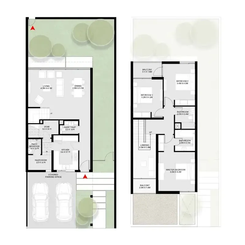 Masaar 3 Phases 1 and 2 — 5 Bedrooms floor plan