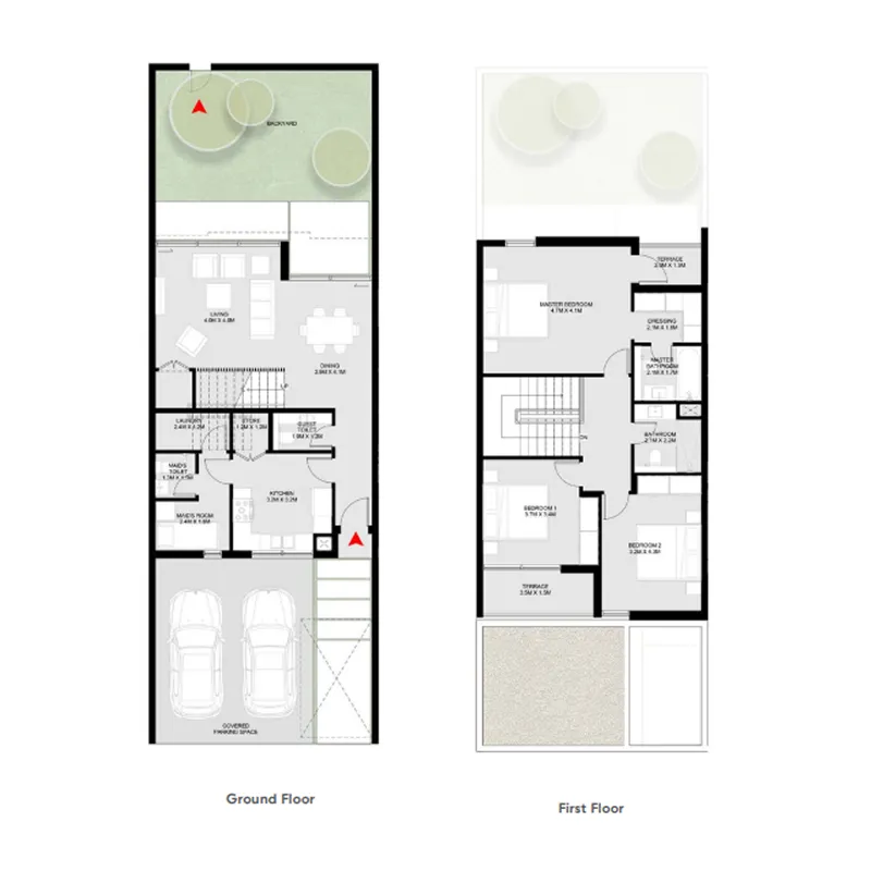 3-bedroom villa floor plan