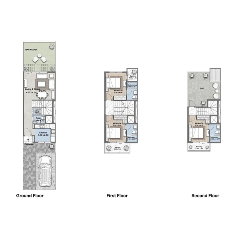 3 bed