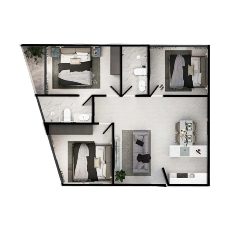 3BR Layout