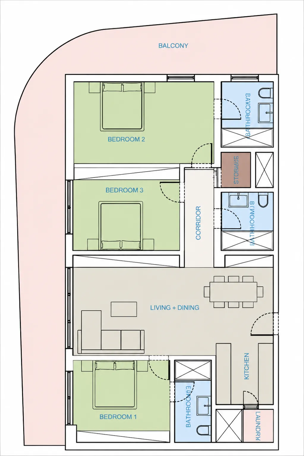 3BR Layout