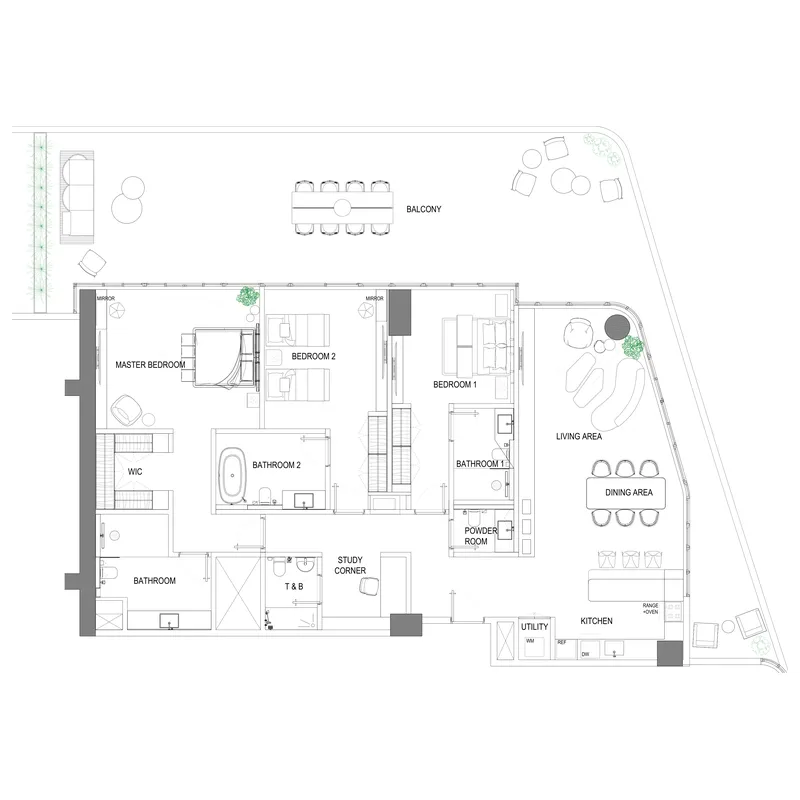 3BR Layout