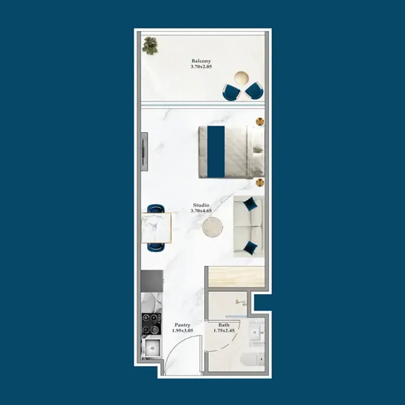 Studio floor plan