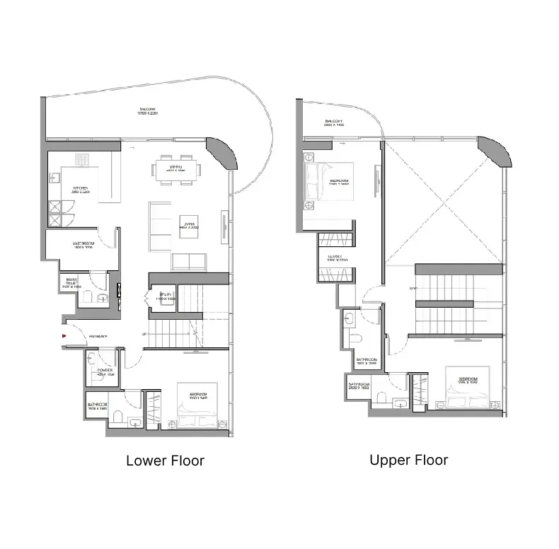 3 bedrooms floor plan