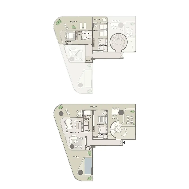 3 bedrooms floor plan
