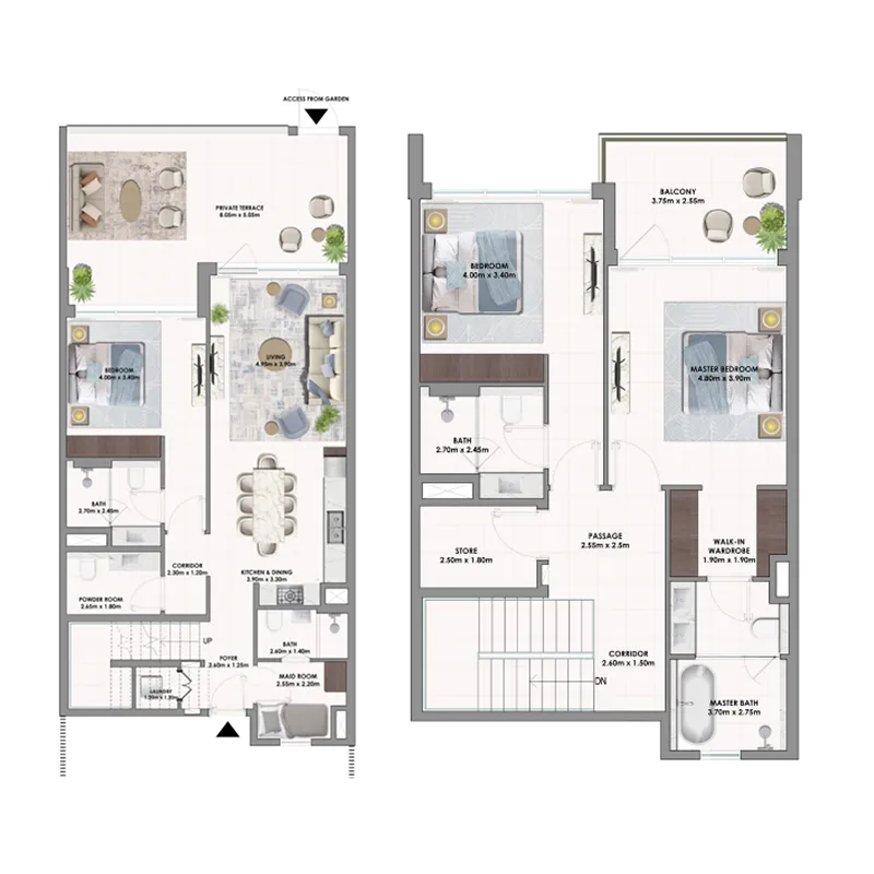 3 bedrooms floor plan