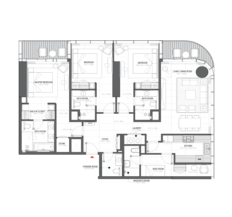 3BR Layout