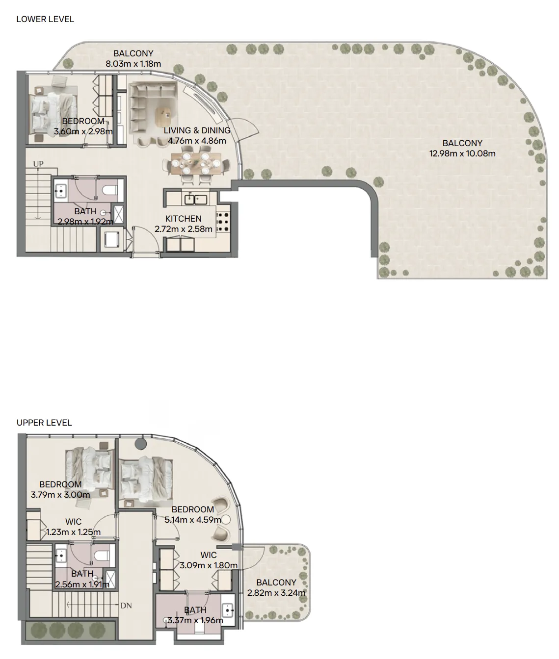 3 bedrooms floor plan