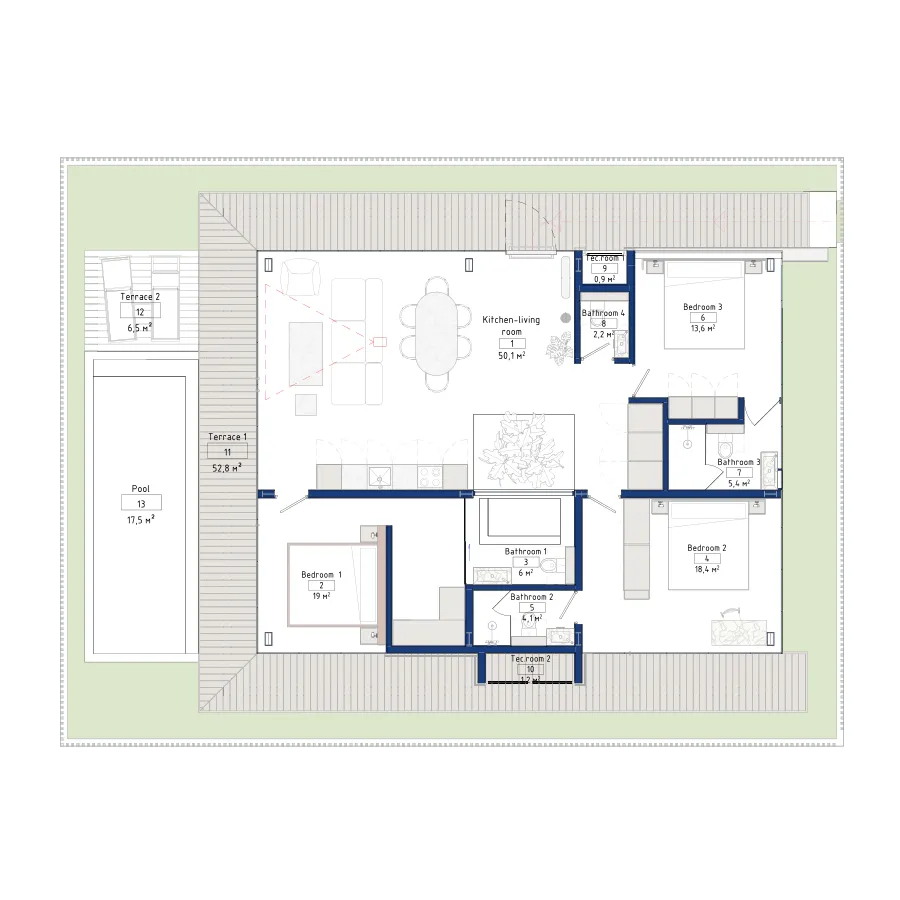 3BR Layout